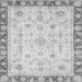 Square Machine Washable Abstract Gray Modern Rug, wshabs3430gry