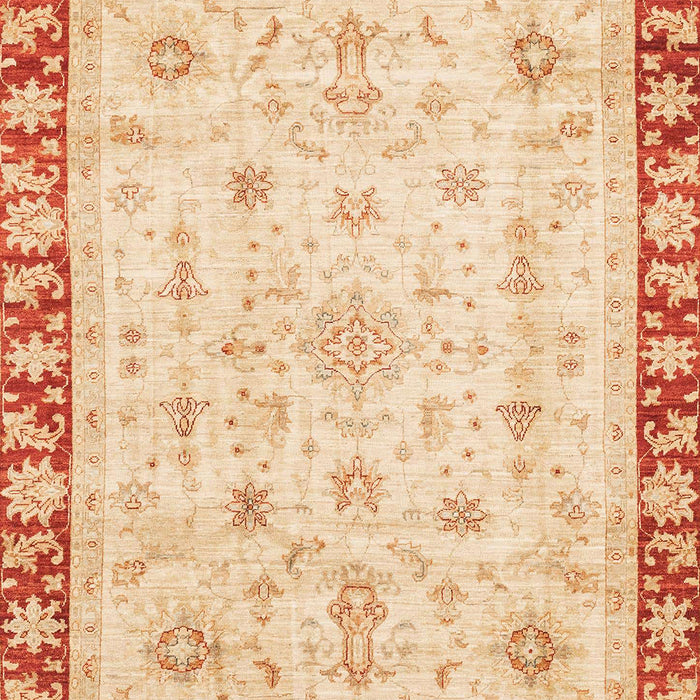 Machine Washable Abstract Brown Gold Rug, wshabs3430