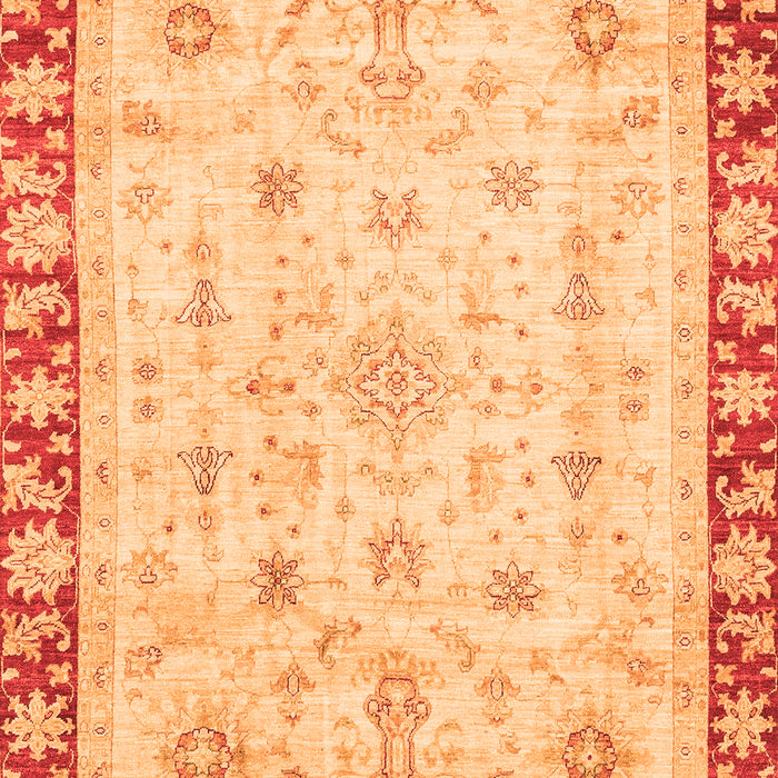 Machine Washable Abstract Orange Modern Area Rugs, wshabs3430org