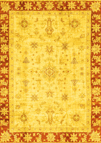 Abstract Yellow Modern Rug, abs3430yw