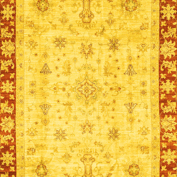 Abstract Yellow Modern Rug, abs3430yw