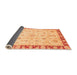 Sideview of Abstract Orange Modern Rug, abs3430org