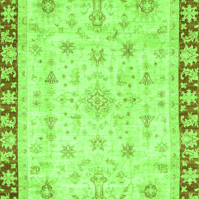 Machine Washable Abstract Green Modern Area Rugs, wshabs3430grn
