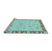 Sideview of Machine Washable Abstract Light Blue Modern Rug, wshabs3430lblu