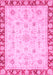 Machine Washable Abstract Pink Modern Rug, wshabs3430pnk