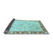 Sideview of Abstract Light Blue Modern Rug, abs3430lblu