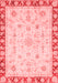 Abstract Red Modern Area Rugs