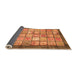 Sideview of Abstract Orange Modern Rug, abs3431org