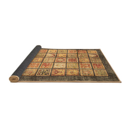 Sideview of Abstract Brown Modern Rug, abs3431brn