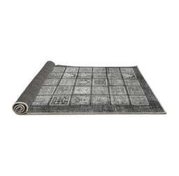 Sideview of Abstract Gray Modern Rug, abs3431gry