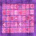 Square Abstract Pink Modern Rug, abs3431pnk