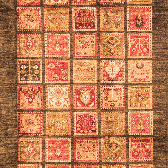 Abstract Orange Modern Rug, abs3431org