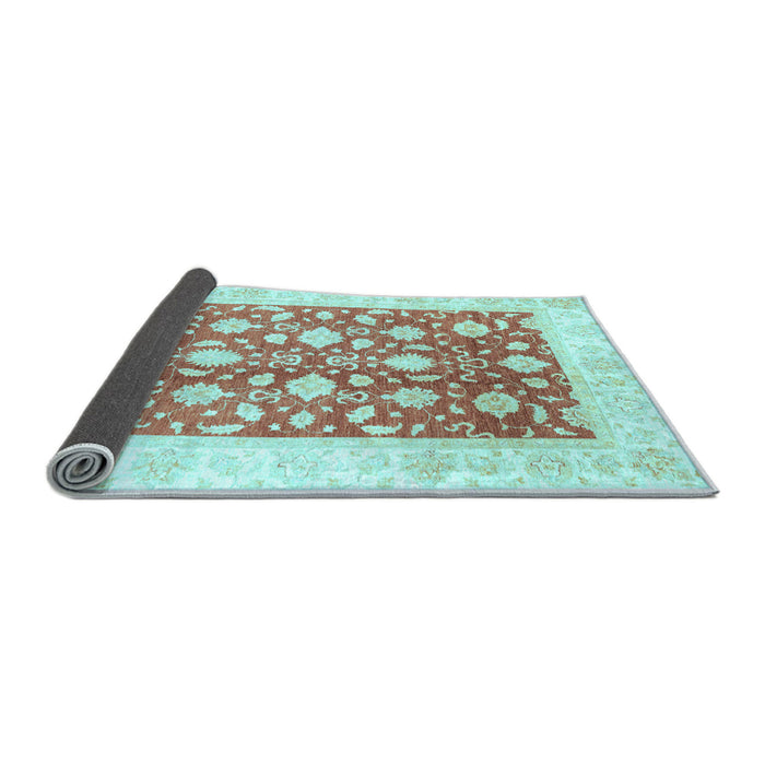 Sideview of Oriental Light Blue Traditional Rug, abs3432lblu