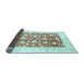 Sideview of Oriental Light Blue Traditional Rug, abs3432lblu