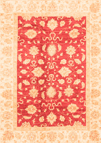 Oriental Orange Traditional Rug, abs3432org