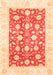 Oriental Orange Traditional Rug, abs3432org