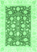 Oriental Emerald Green Traditional Rug, abs3432emgrn