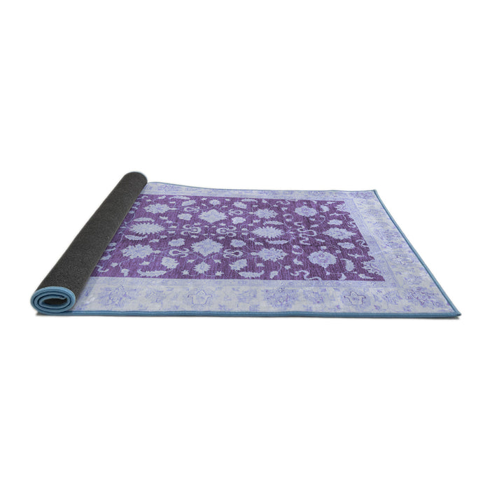 Sideview of Oriental Blue Traditional Rug, abs3432blu