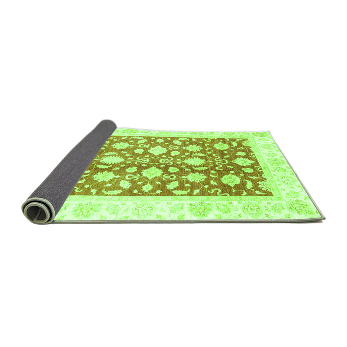 Sideview of Oriental Green Traditional Rug, abs3432grn