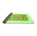 Sideview of Oriental Green Traditional Rug, abs3432grn