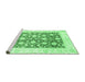 Sideview of Machine Washable Oriental Emerald Green Traditional Area Rugs, wshabs3432emgrn