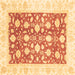 Square Oriental Brown Traditional Rug, abs3432brn