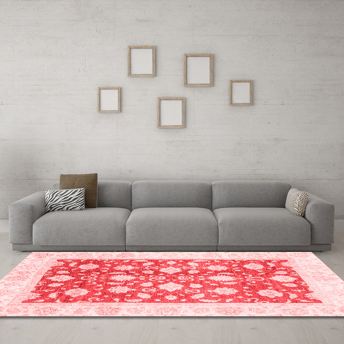 Traditional Red Washable Rugs