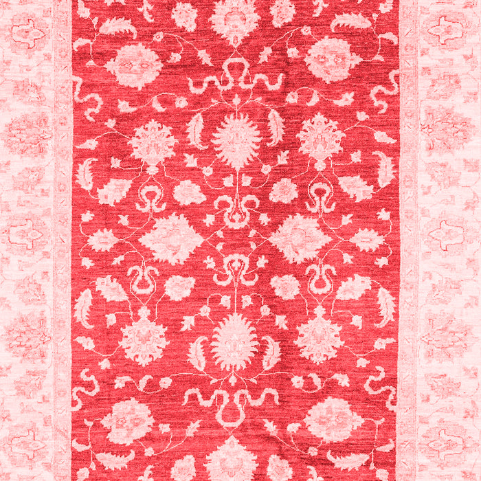 Machine Washable Oriental Red Traditional Rug, wshabs3432red
