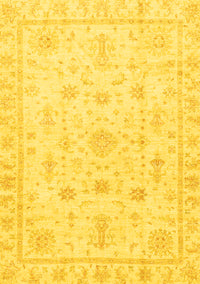 Oriental Yellow Traditional Rug, abs3433yw