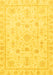 Oriental Yellow Traditional Rug, abs3433yw