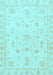 Oriental Light Blue Traditional Rug, abs3433lblu