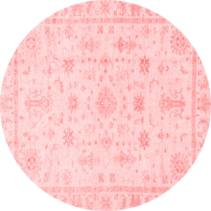 Machine Washable Oriental Red Traditional Rug, wshabs3433red