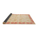 Sideview of Abstract Khaki Gold Modern Rug, abs3434