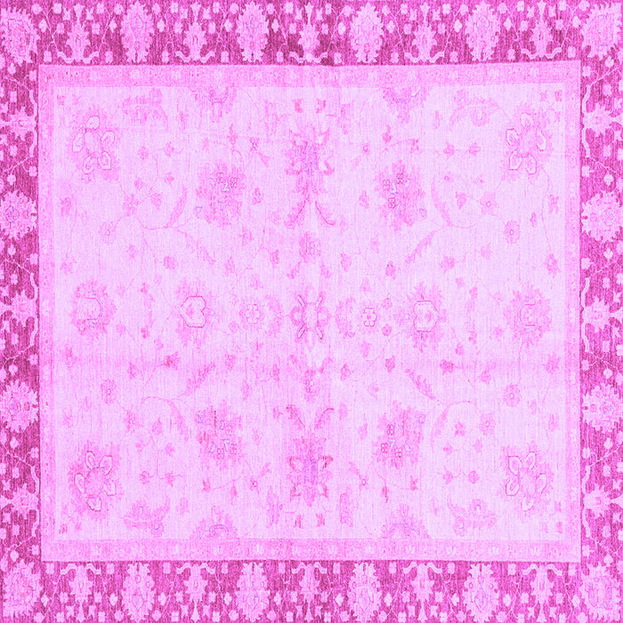 Square Machine Washable Abstract Purple Modern Area Rugs, wshabs3434pur