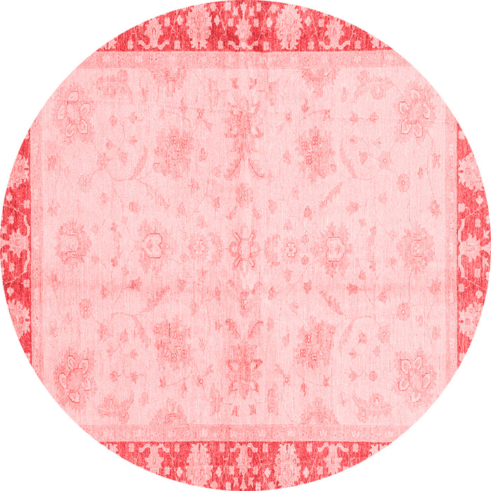 Machine Washable Abstract Red Modern Rug, wshabs3434red