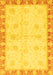 Machine Washable Abstract Yellow Modern Rug, wshabs3434yw