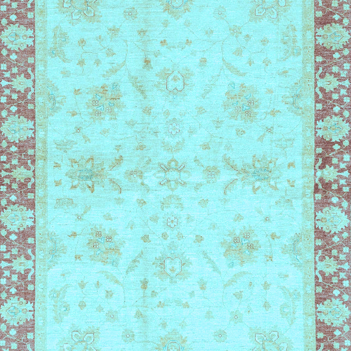 Machine Washable Abstract Light Blue Modern Rug, wshabs3434lblu