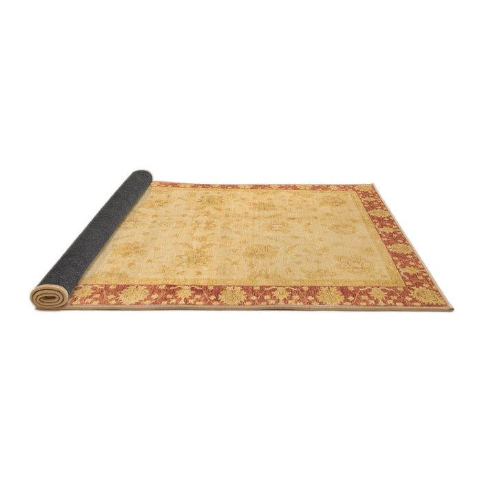 Sideview of Abstract Brown Modern Rug, abs3434brn