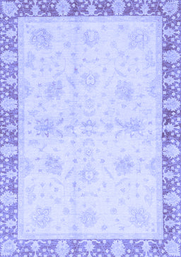 Abstract Blue Modern Rug, abs3434blu