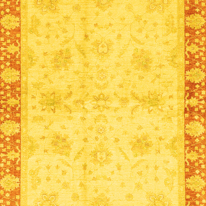 Abstract Yellow Modern Rug, abs3434yw