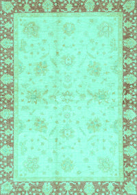 Abstract Turquoise Modern Rug, abs3434turq