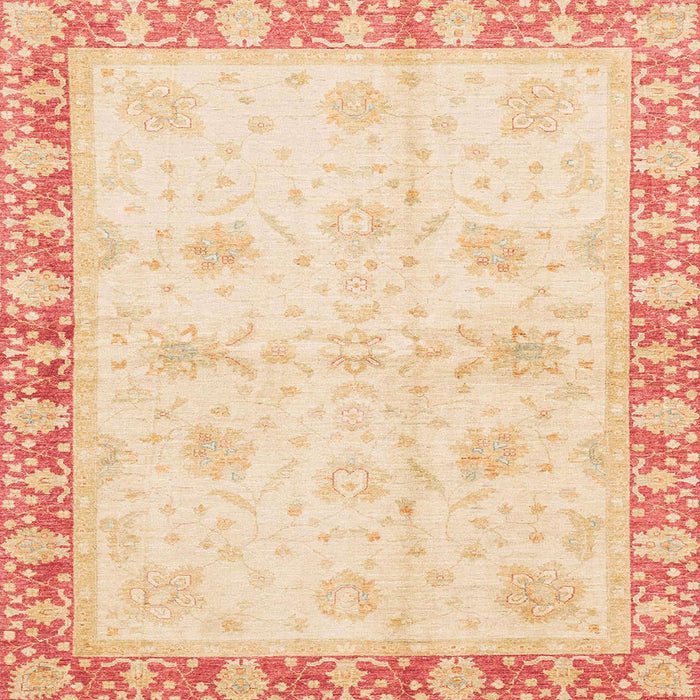 Square Machine Washable Abstract Khaki Gold Rug, wshabs3434