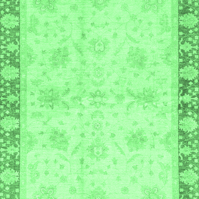 Machine Washable Abstract Emerald Green Modern Area Rugs, wshabs3434emgrn