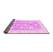 Sideview of Oriental Pink Traditional Rug, abs3435pnk