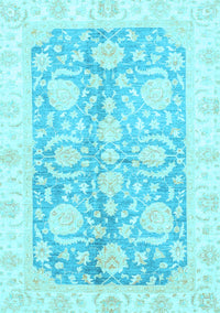 Oriental Light Blue Traditional Rug, abs3435lblu