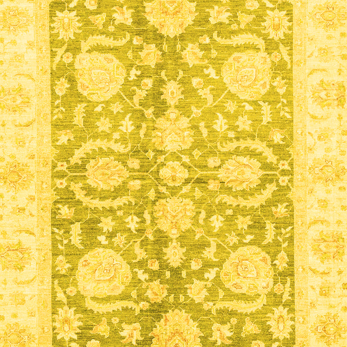Oriental Yellow Traditional Rug, abs3435yw