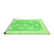 Sideview of Machine Washable Oriental Green Traditional Area Rugs, wshabs3435grn