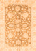 Machine Washable Oriental Orange Traditional Area Rugs, wshabs3435org