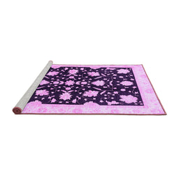 Sideview of Machine Washable Oriental Purple Traditional Area Rugs, wshabs3436pur