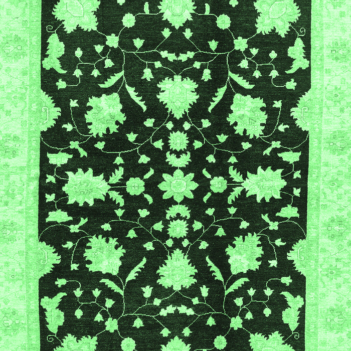 Oriental Emerald Green Traditional Rug, abs3436emgrn